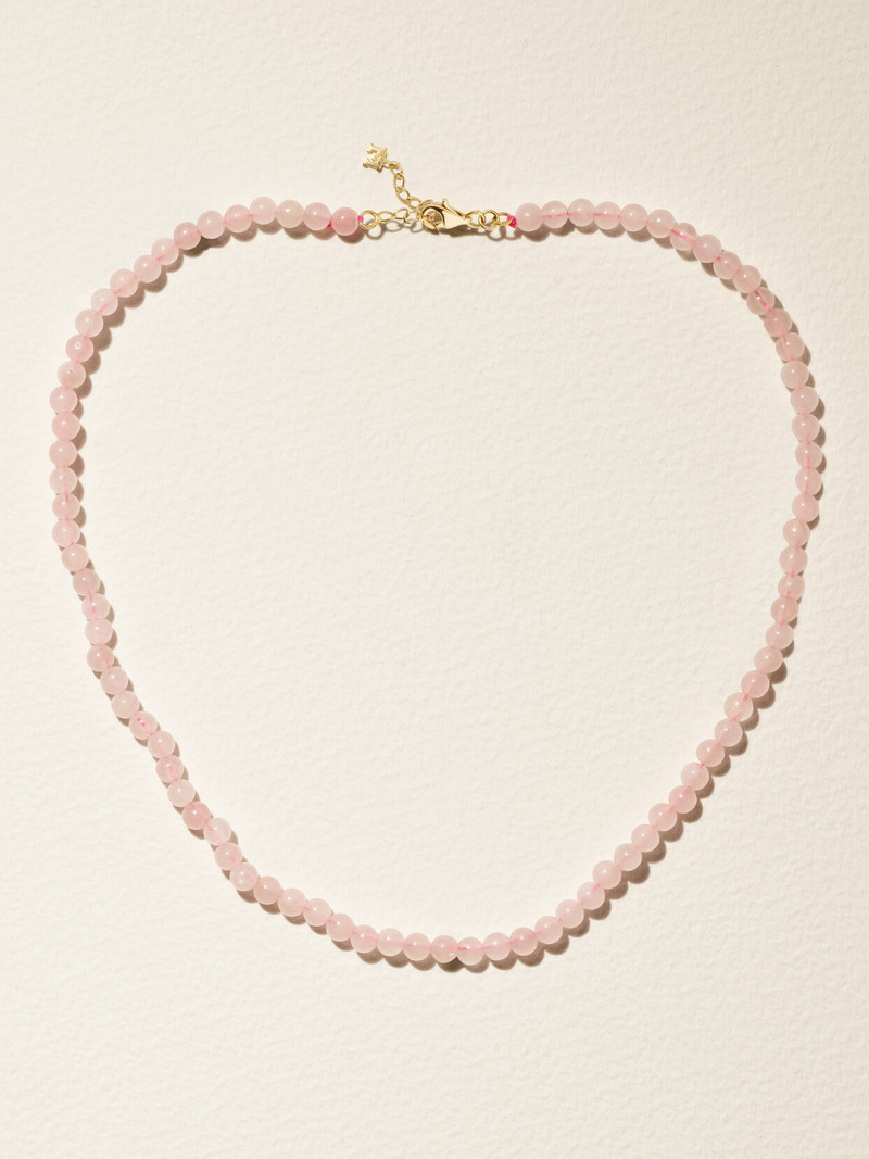14-karat Gold Quartz Necklace 1