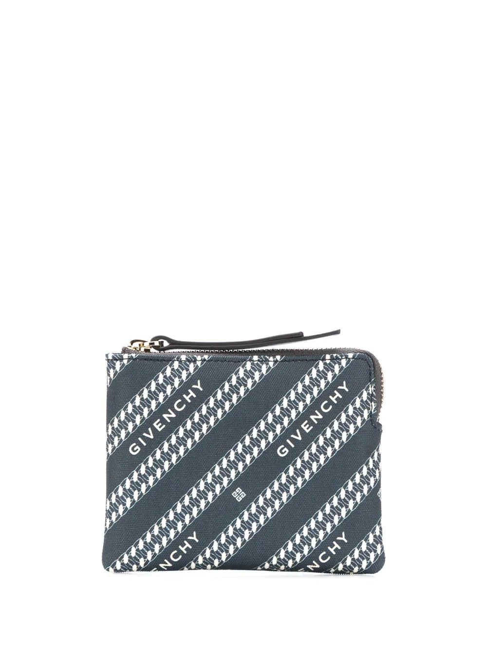 logo diagonal stripe coin purse - 1