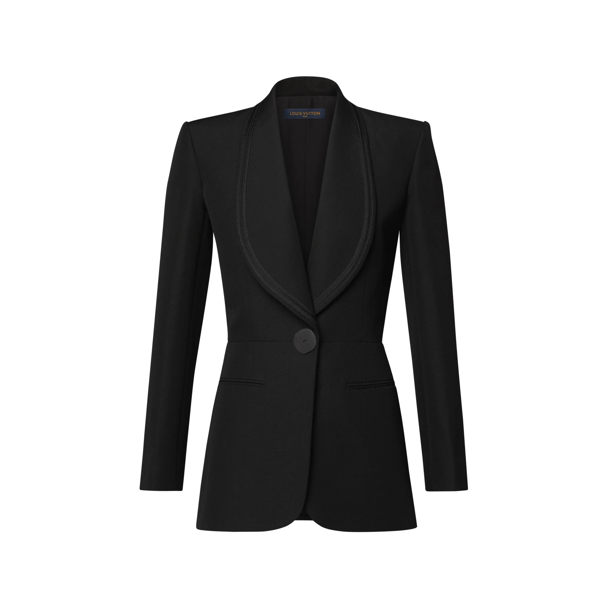 Oversized Button Blazer - 1