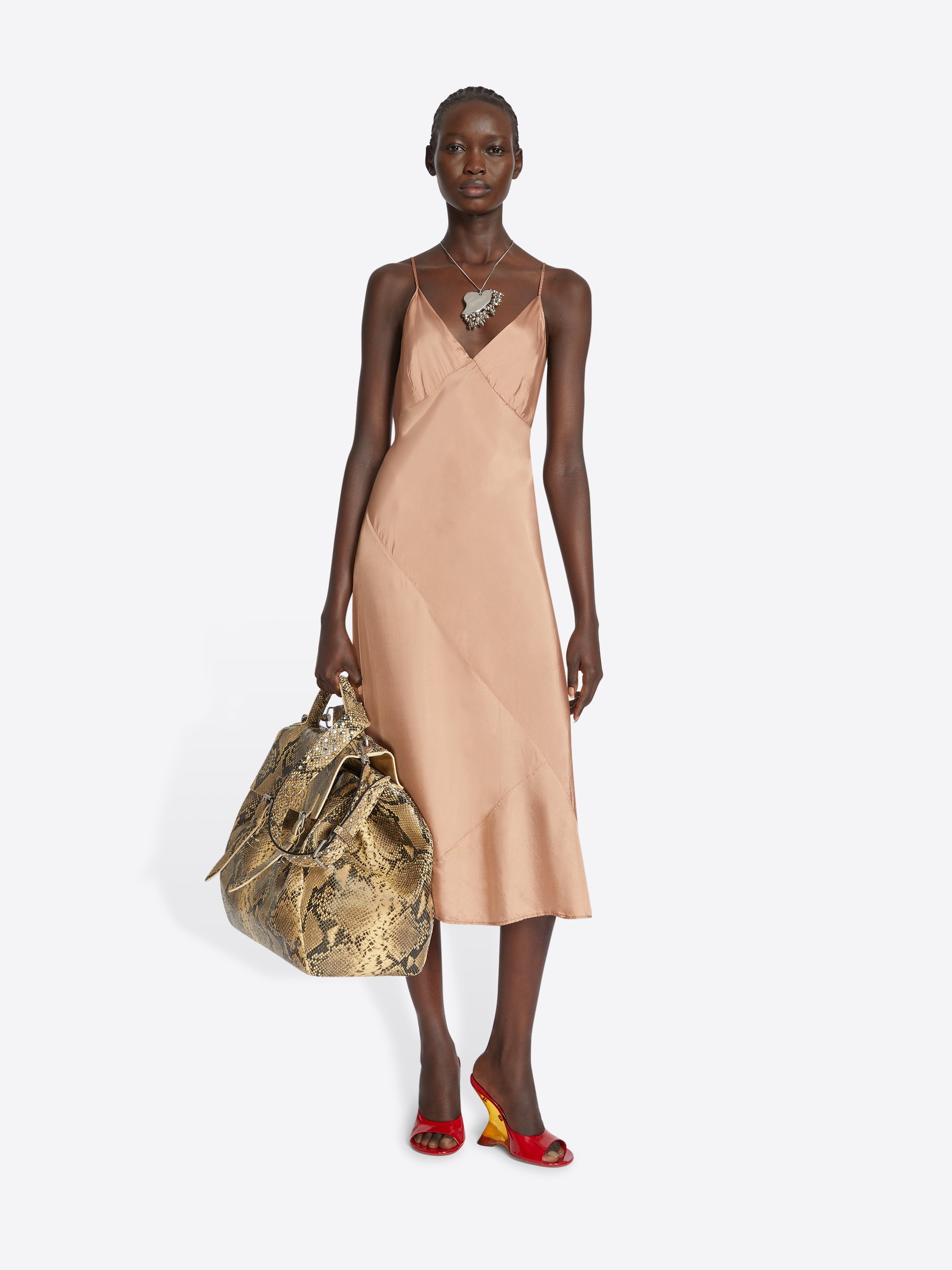 VISCOSE SLIP DRESS - 2