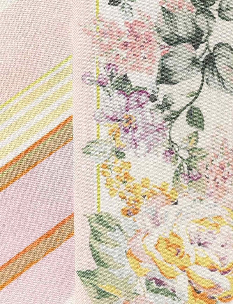 PRINTED SILK RIBBON SCARF 5