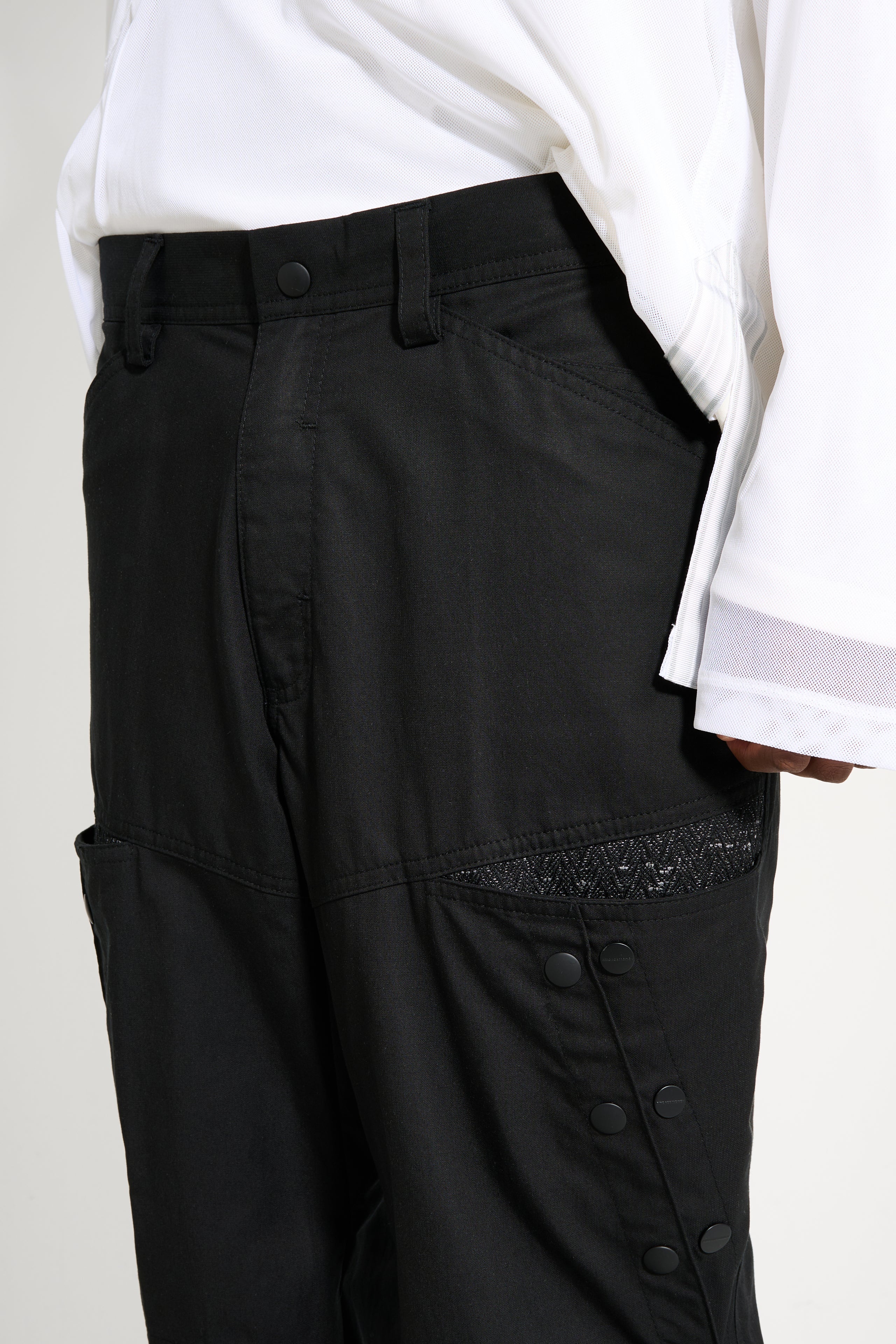 KIKO KOSTADINOV INEX SNAP TROUSER BLACK SABLE / ASH BLACK - 4