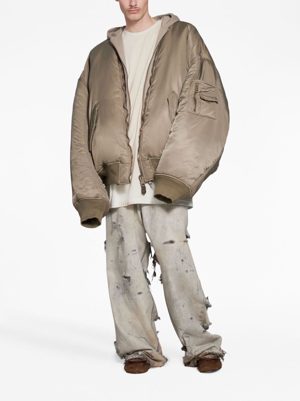 hooded bomber jacket - 2
