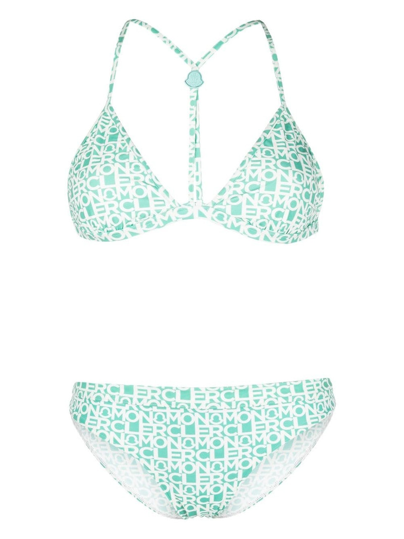 logo-print bikini 1