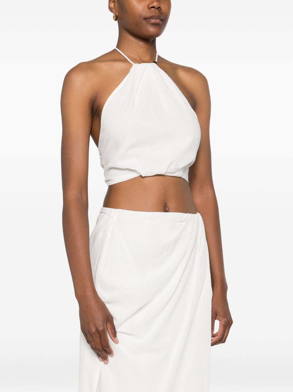 Azura halter-neck tie top - 3