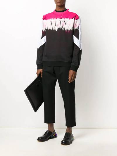 Valentino panelled VLTN logo print sweatshirt outlook