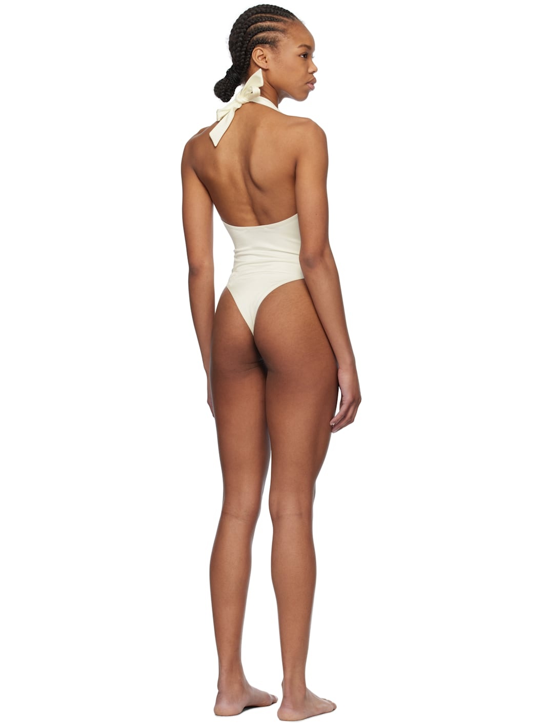 Off-White Button Swimsuit - 3