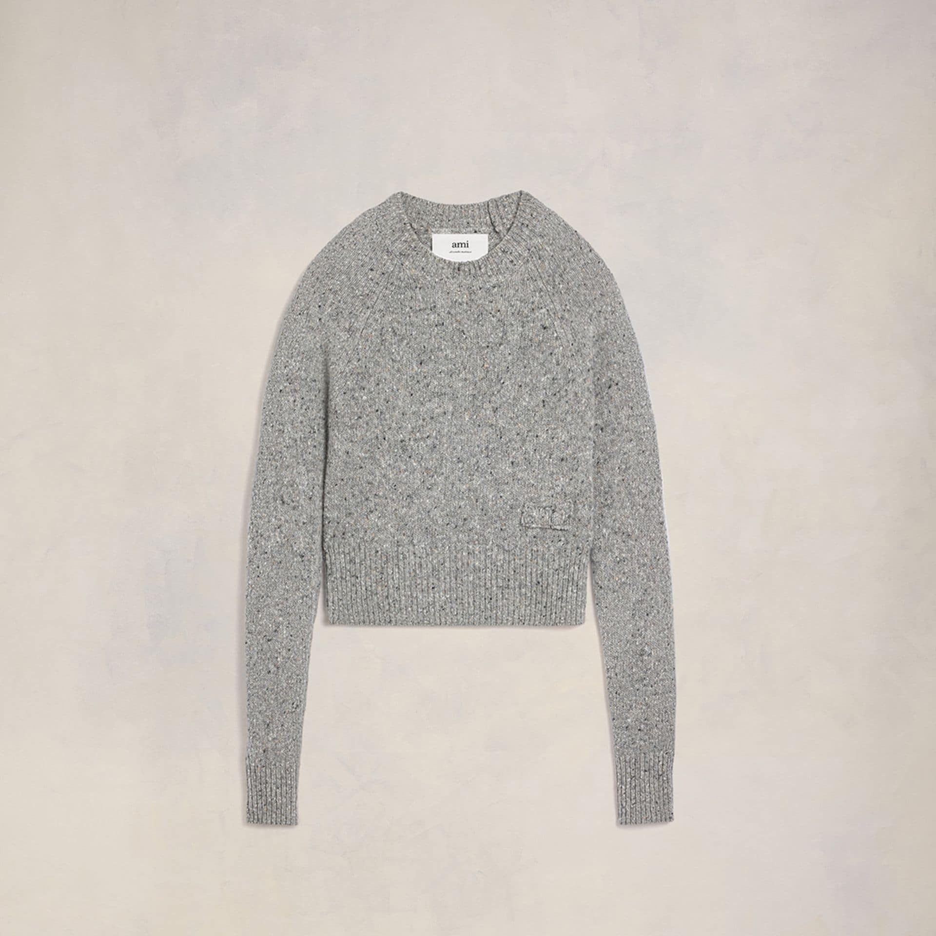 Ami Embroidery Crewneck Sweater - 2