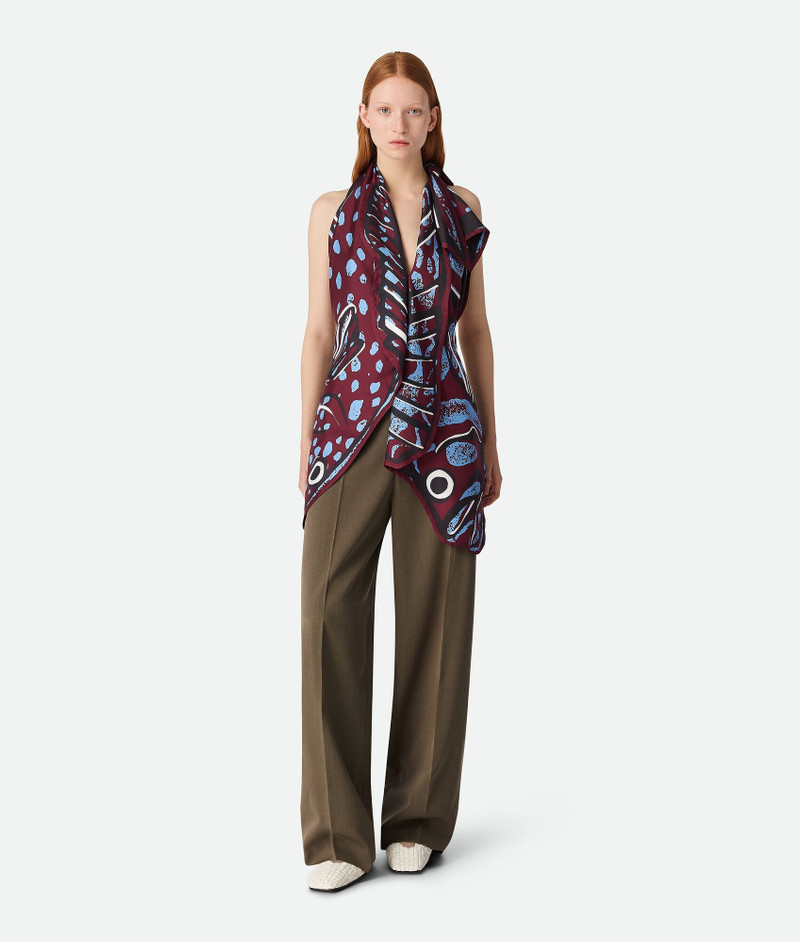 Silk Twill Printed Top - 1