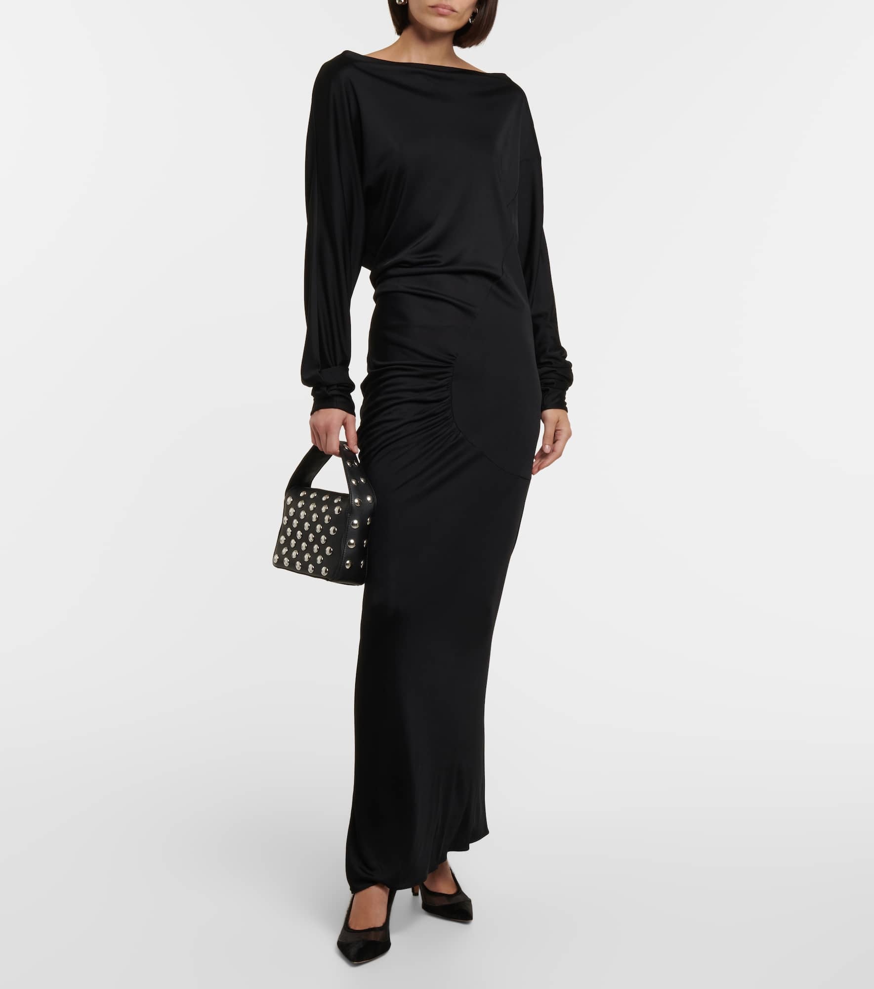 Oron ruched jersey maxi dress - 2