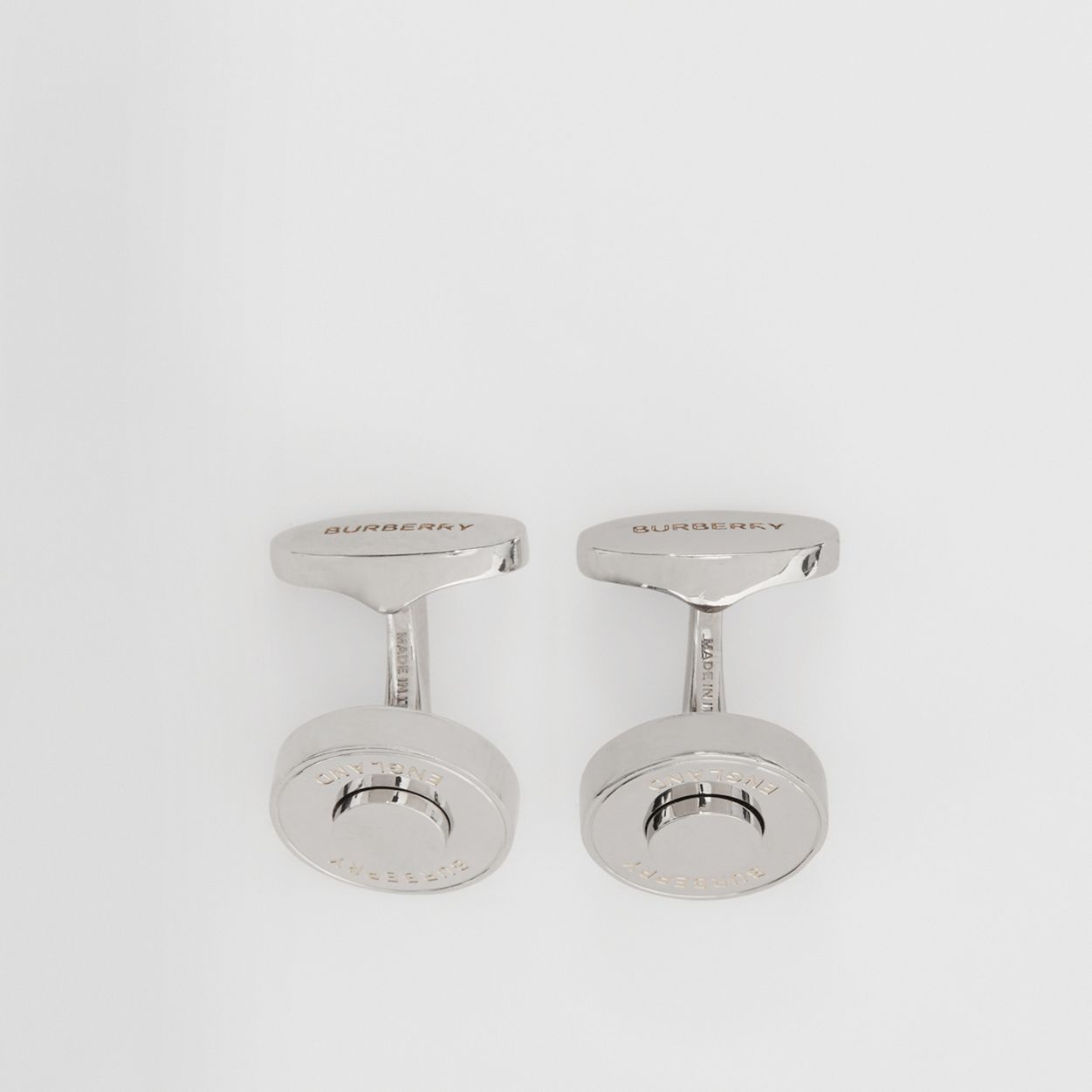 Crystal and Palladium-plated Cufflinks - 3