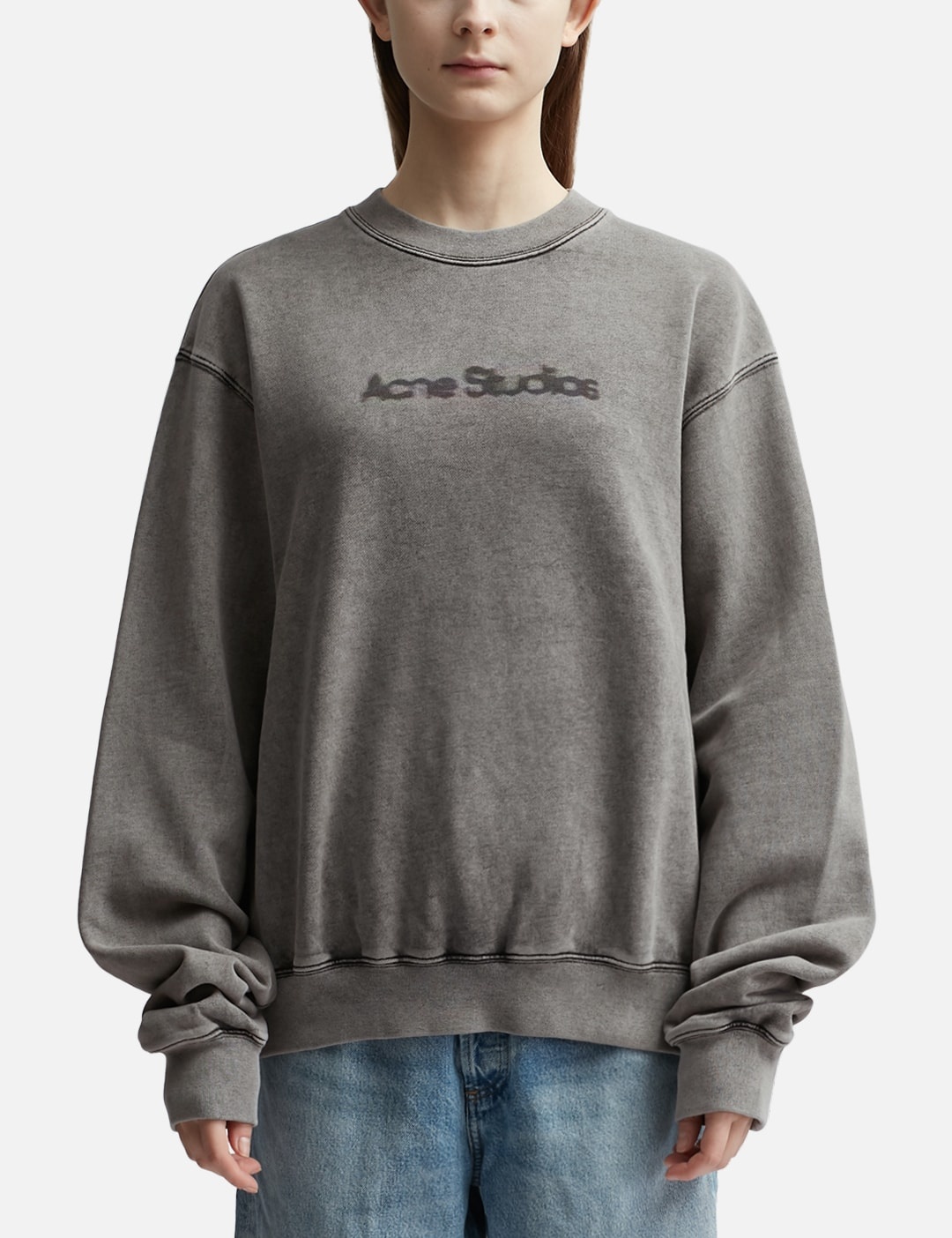 BLURRED LOGO SWEATER - 1