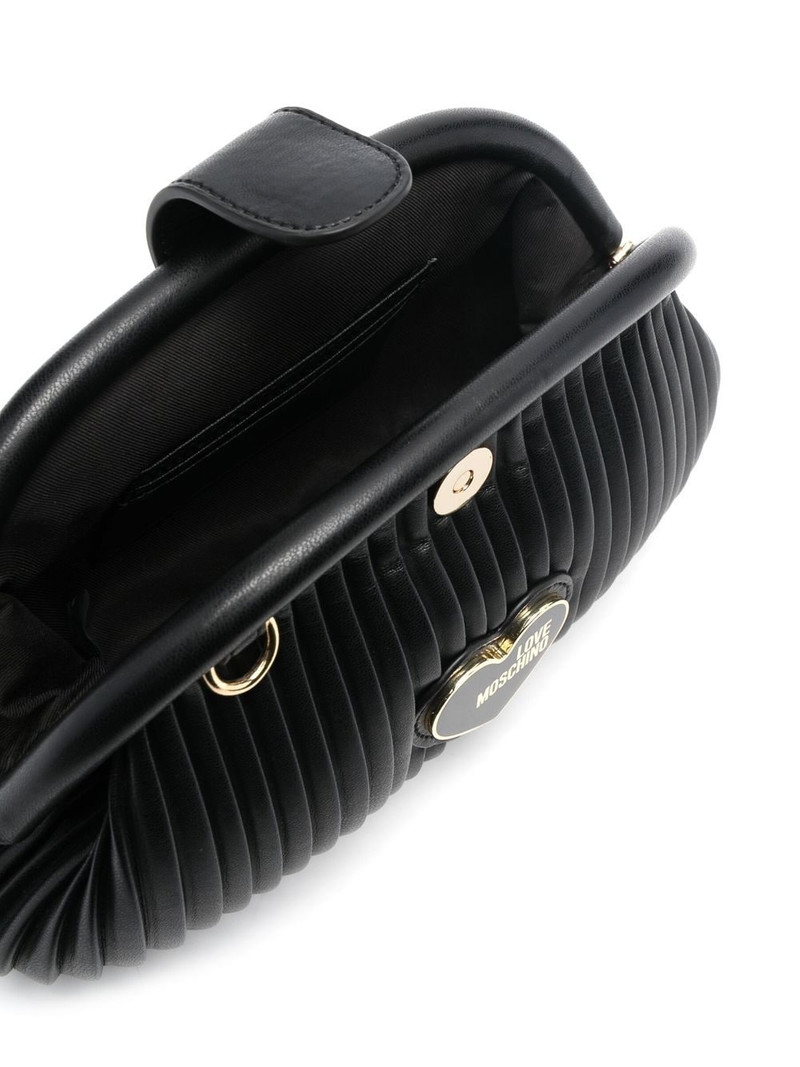 logo-plaque faux-leather crossbody bag 5