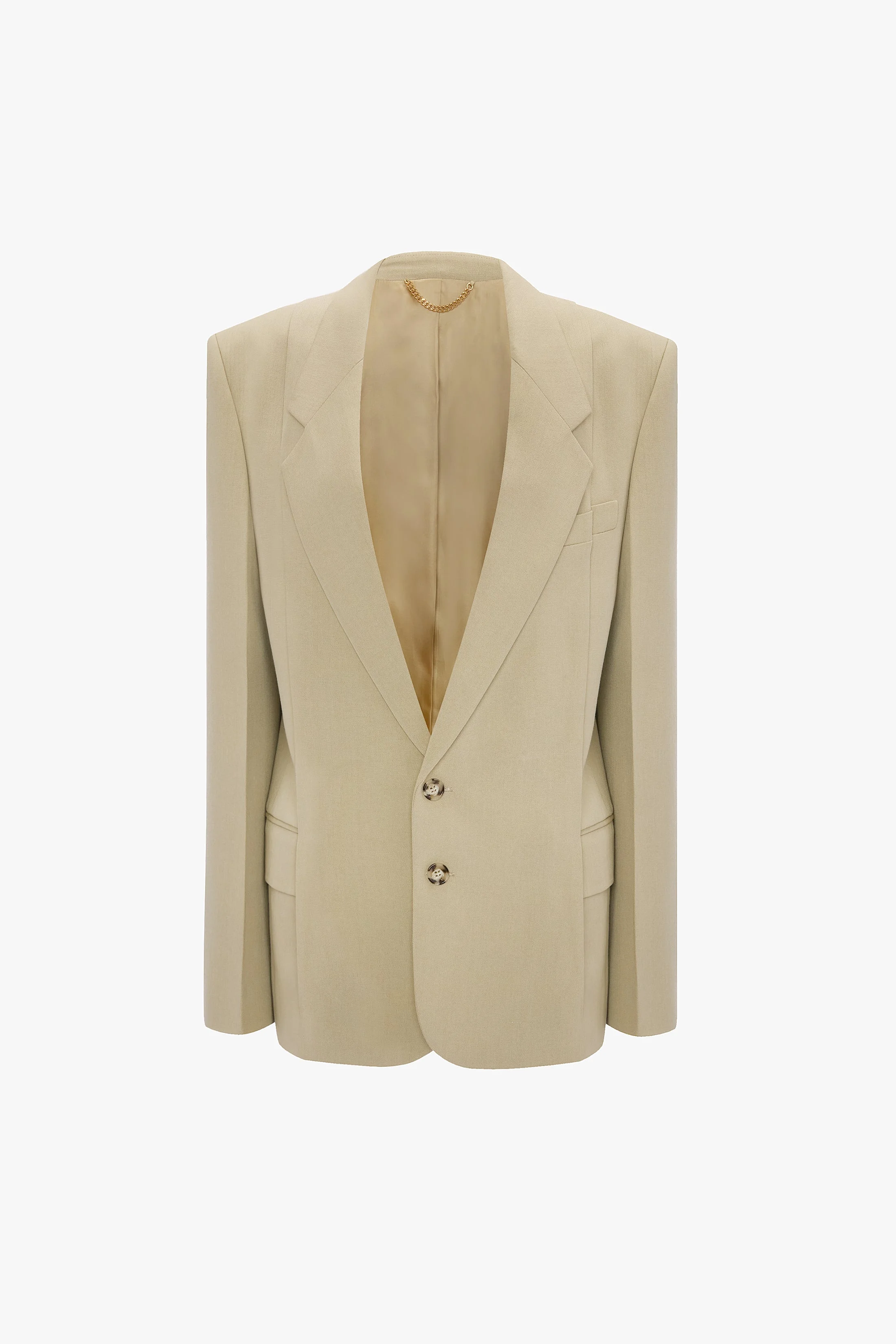 Pressed Jacket In Beige - 1