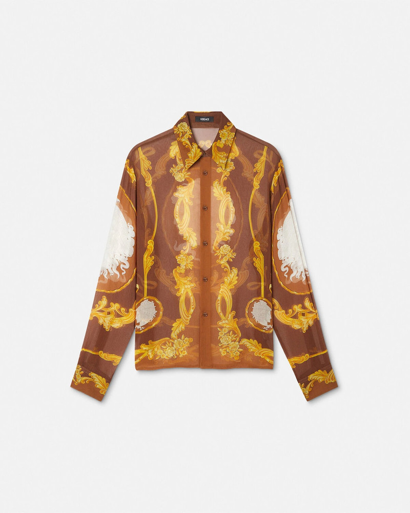 Cameo Silk Crêpe Slim-Fit Shirt 1