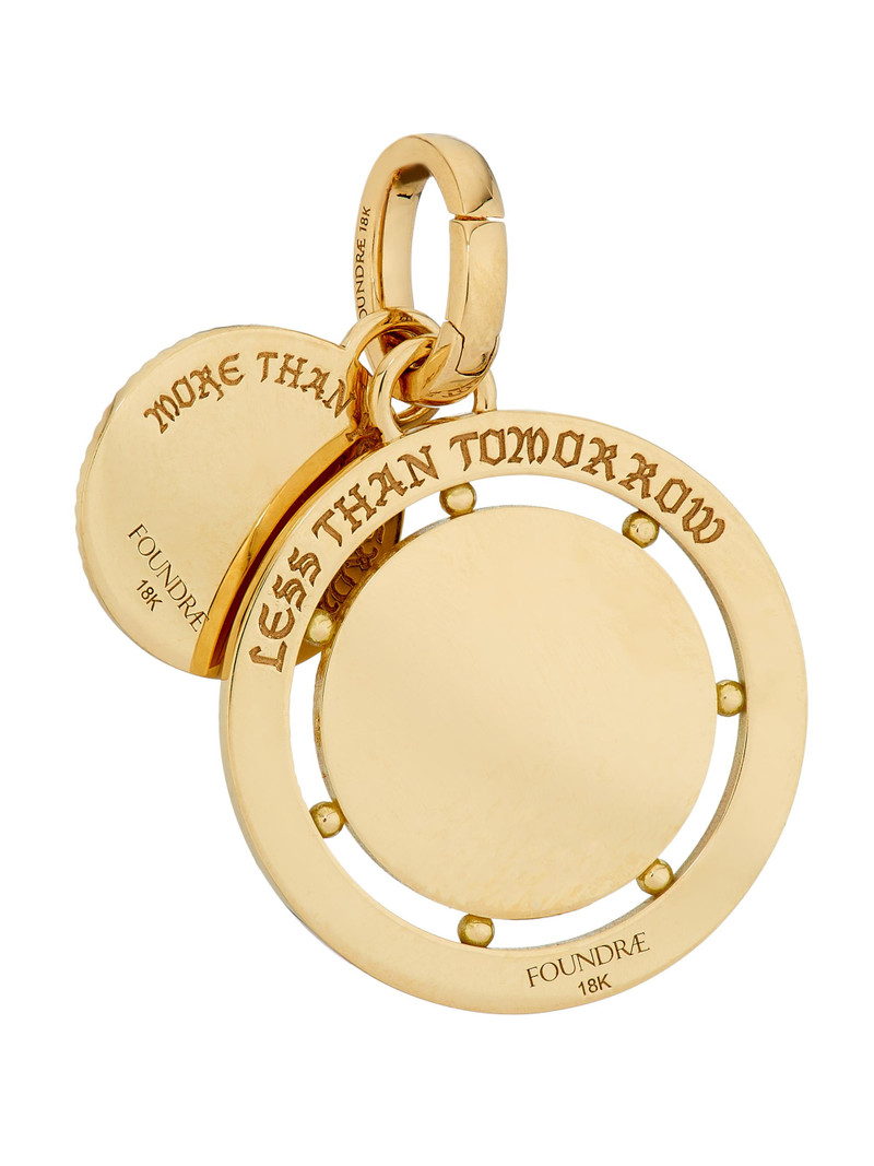 Women's Vivacity 18K Yellow Gold & Ceramic Ever Growing Love Medallion - Yellow Gold 3