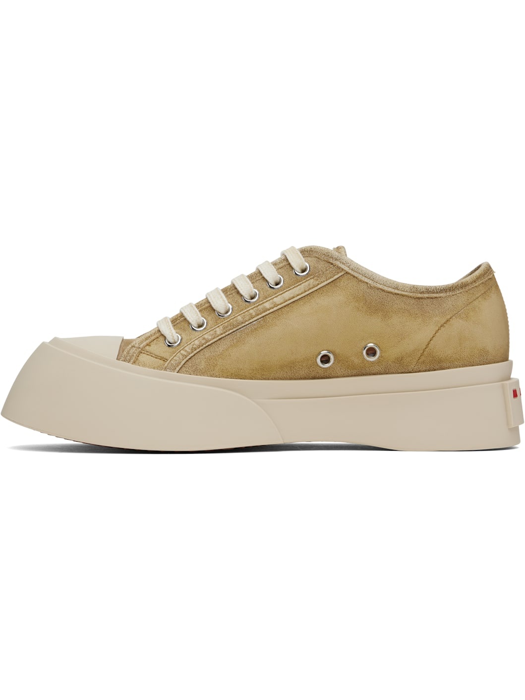 Beige Nappa Leather Pablo Sneakers - 3