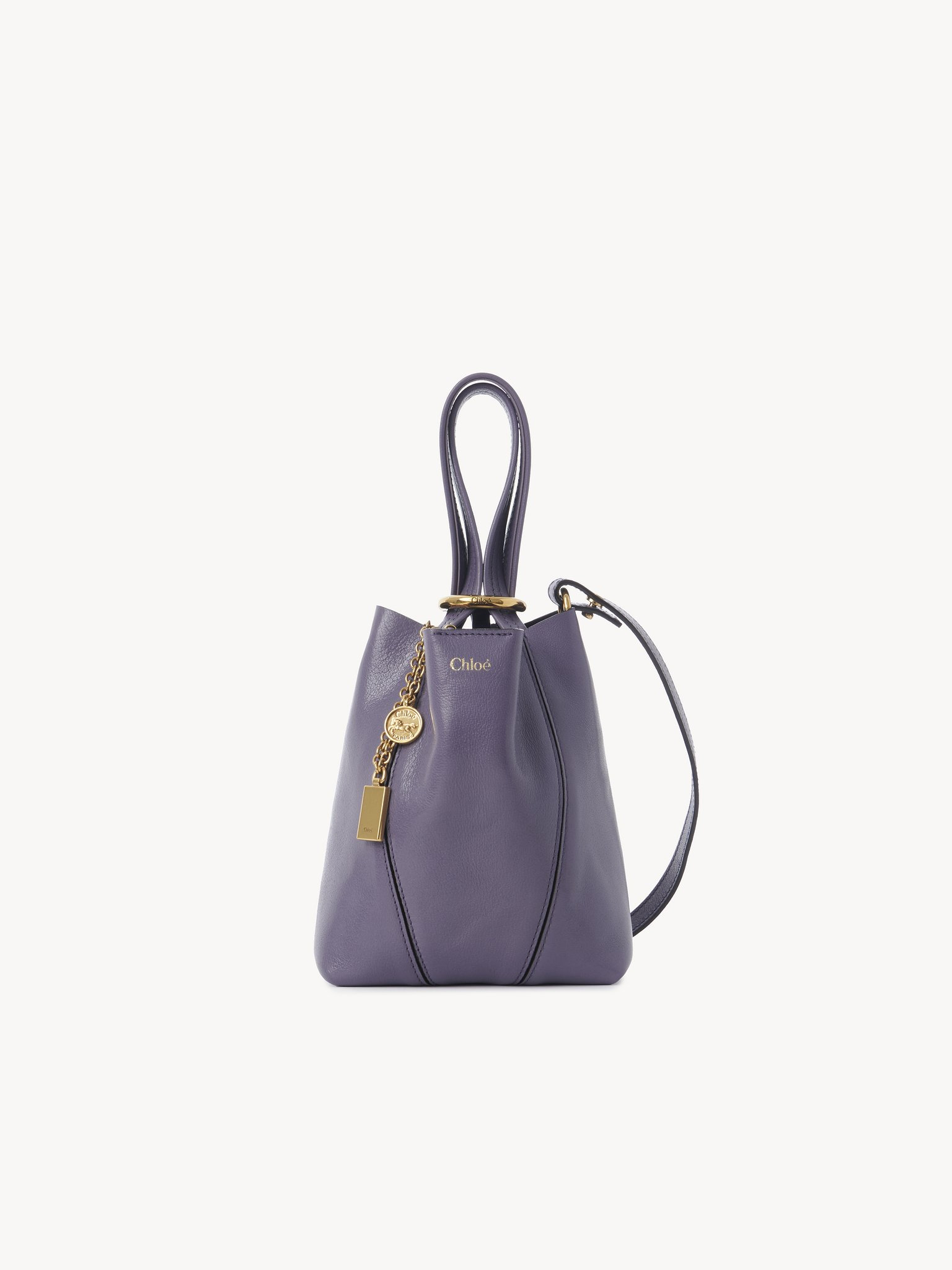 SMALL CHLOÉ SPIN TOTE BAG IN GRAINED LEATHER - 2