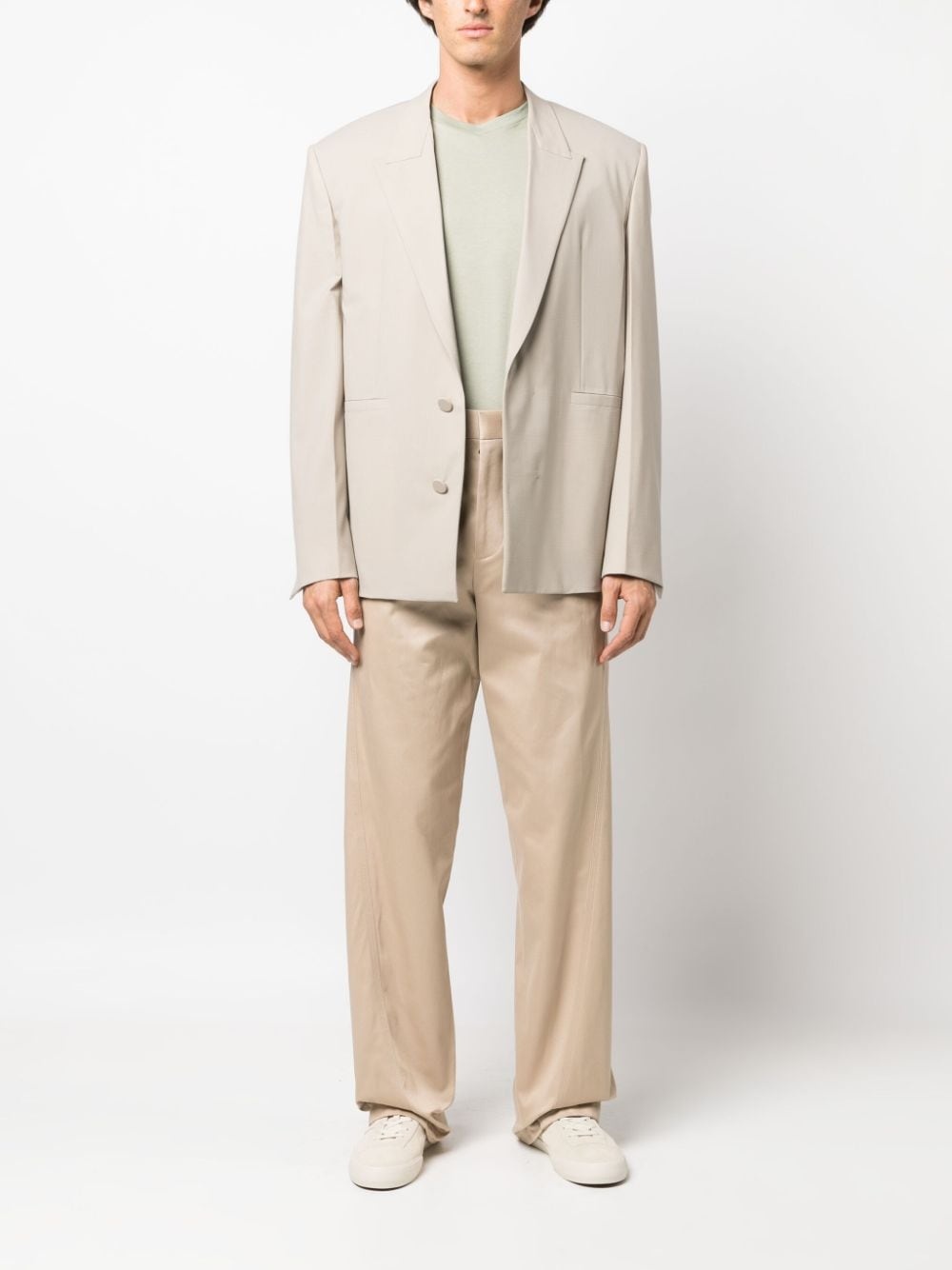Twisted cotton chino trousers - 2