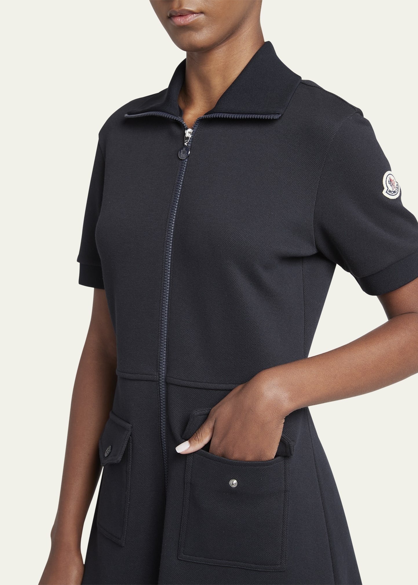 Short-Sleeve Mini Shirtdress - 5