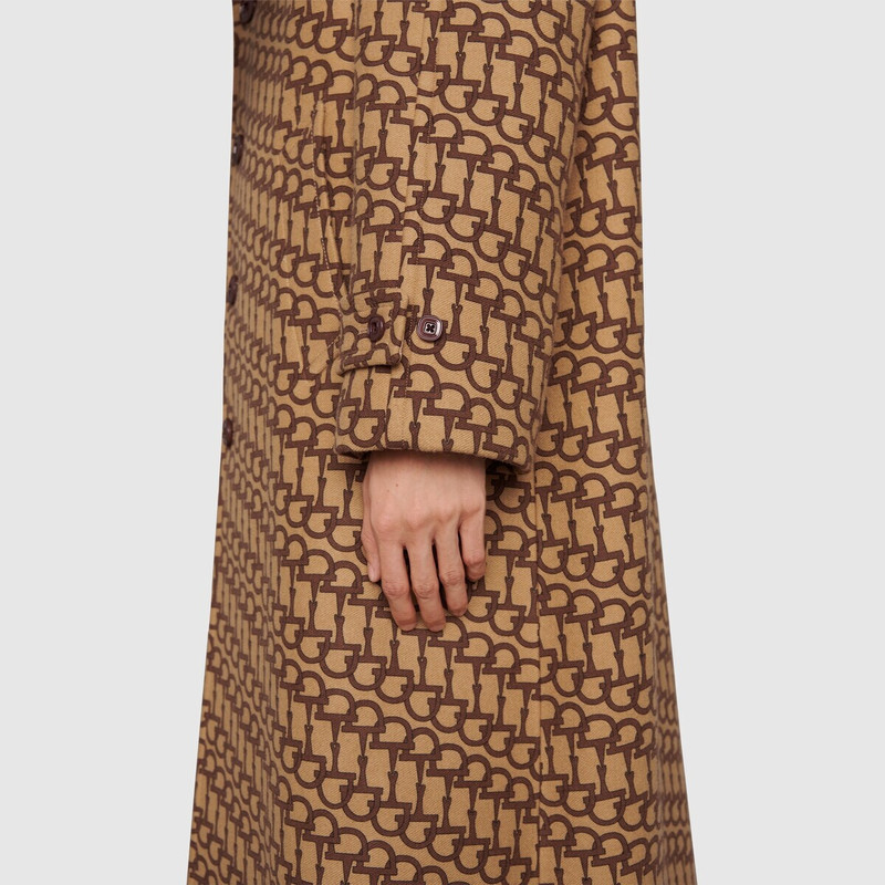 Gucci 100 Horsebit print coat 7