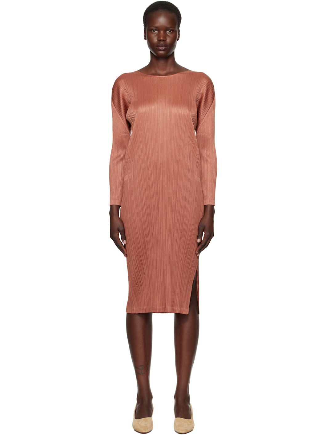 Brown Monthly Colors December Midi Dress - 1