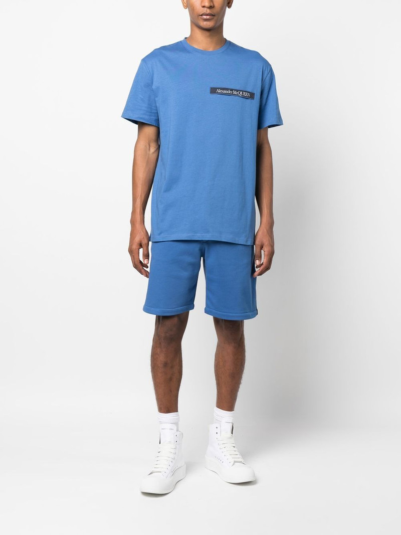Alexander McQueen logo-tape jersey shorts outlook