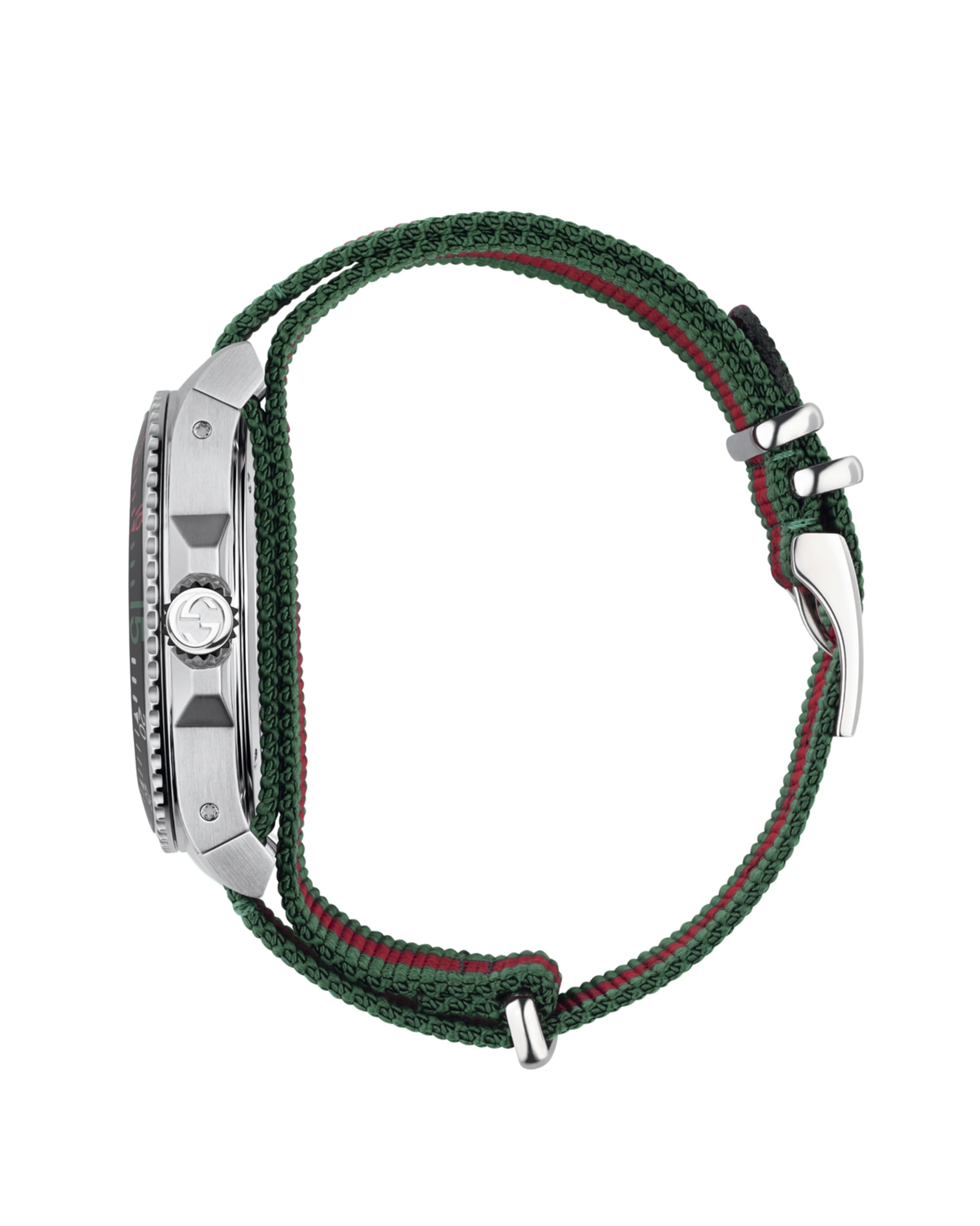 45mm Gucci Dive Watch w/ Nylon Web Strap - 4