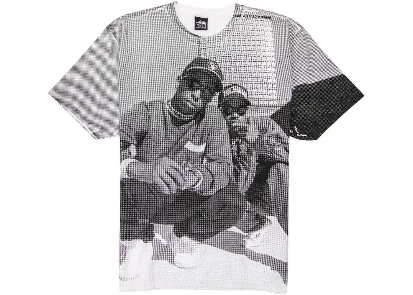 Stussy Gang Starr Tee Multicolor/White - 1