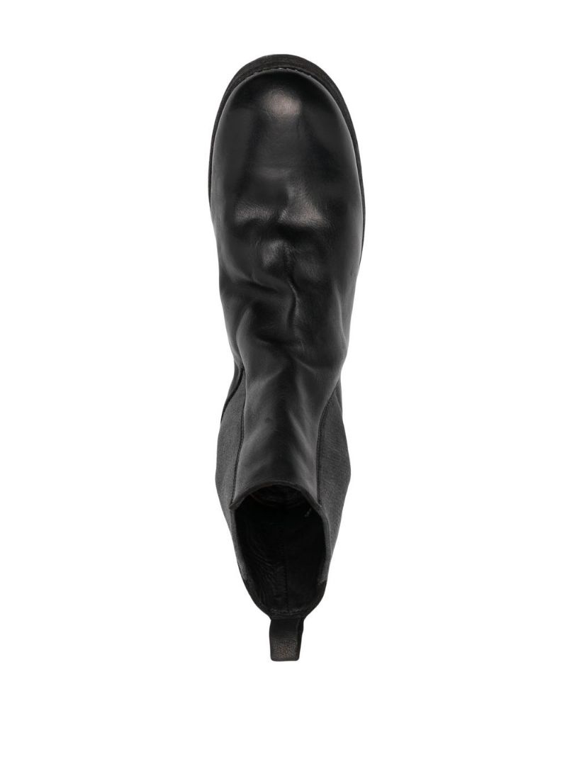 ridged leather Chelsea boots - 7