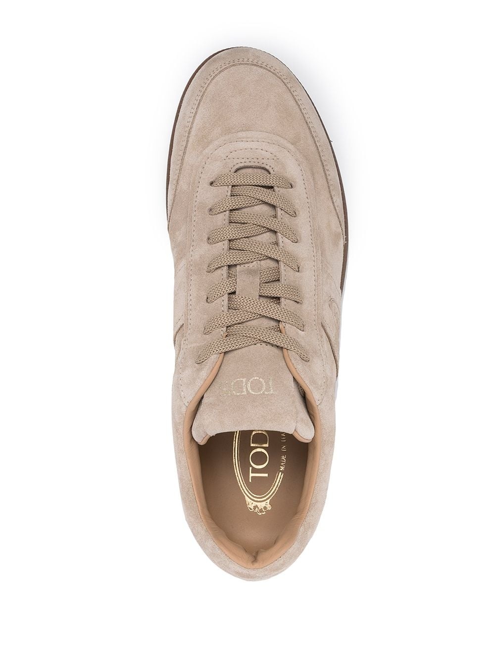 low-top panelled sneakers - 4