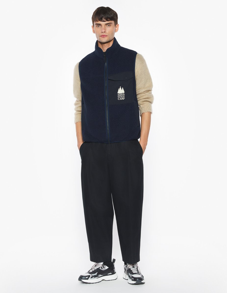 CASUAL FLEECE SLEEVELESS VEST - 2