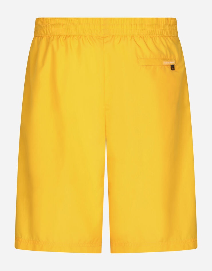 Long-leg swim trunks with embossed DG logo - 2