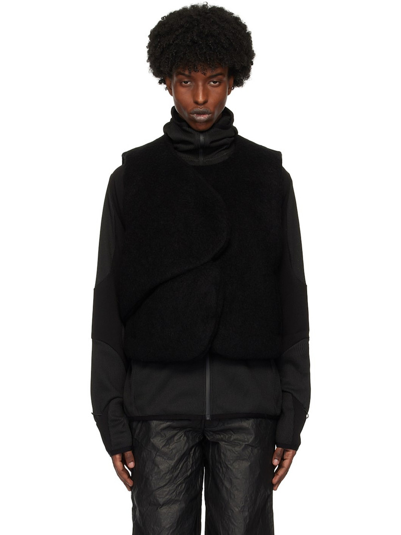 Black Obelis Mohair Down Vest 1