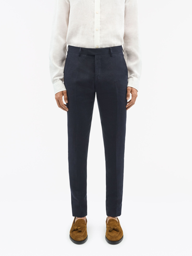 Tenuta Slim-Fit Linen Trousers 3