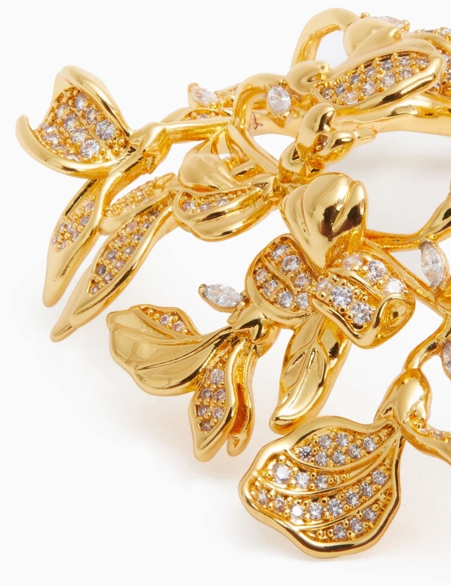 LARGE FLORAL EAR CUFF - 3