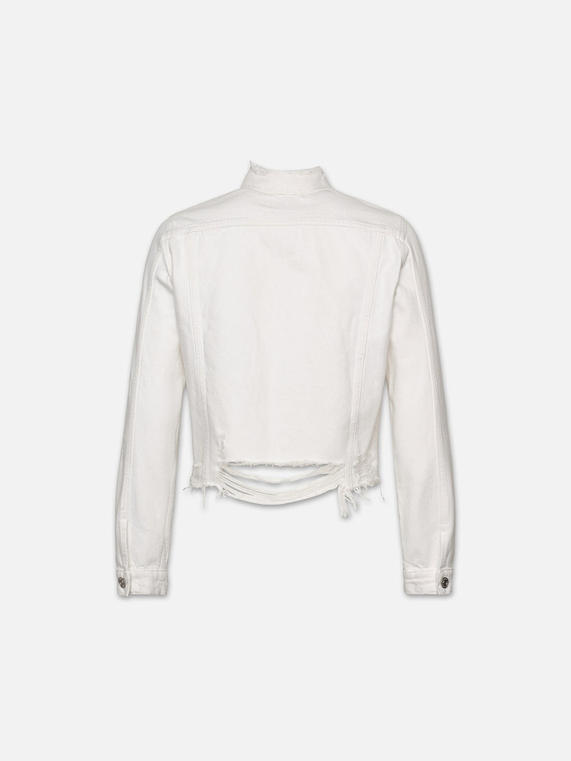 FRAME Le Vintage Jacket in White Rips outlook
