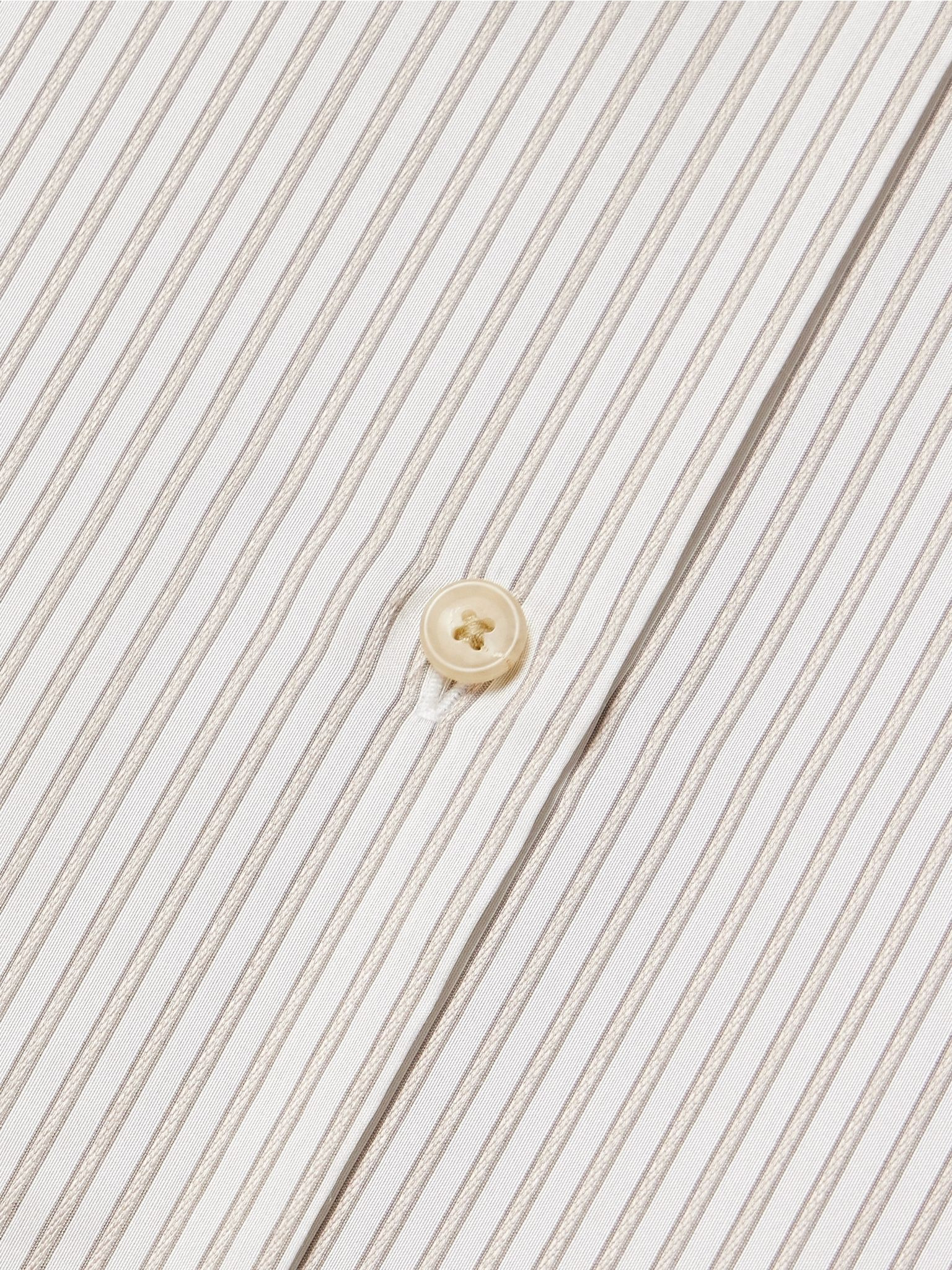 Argo striped silk shirt Cream - 5