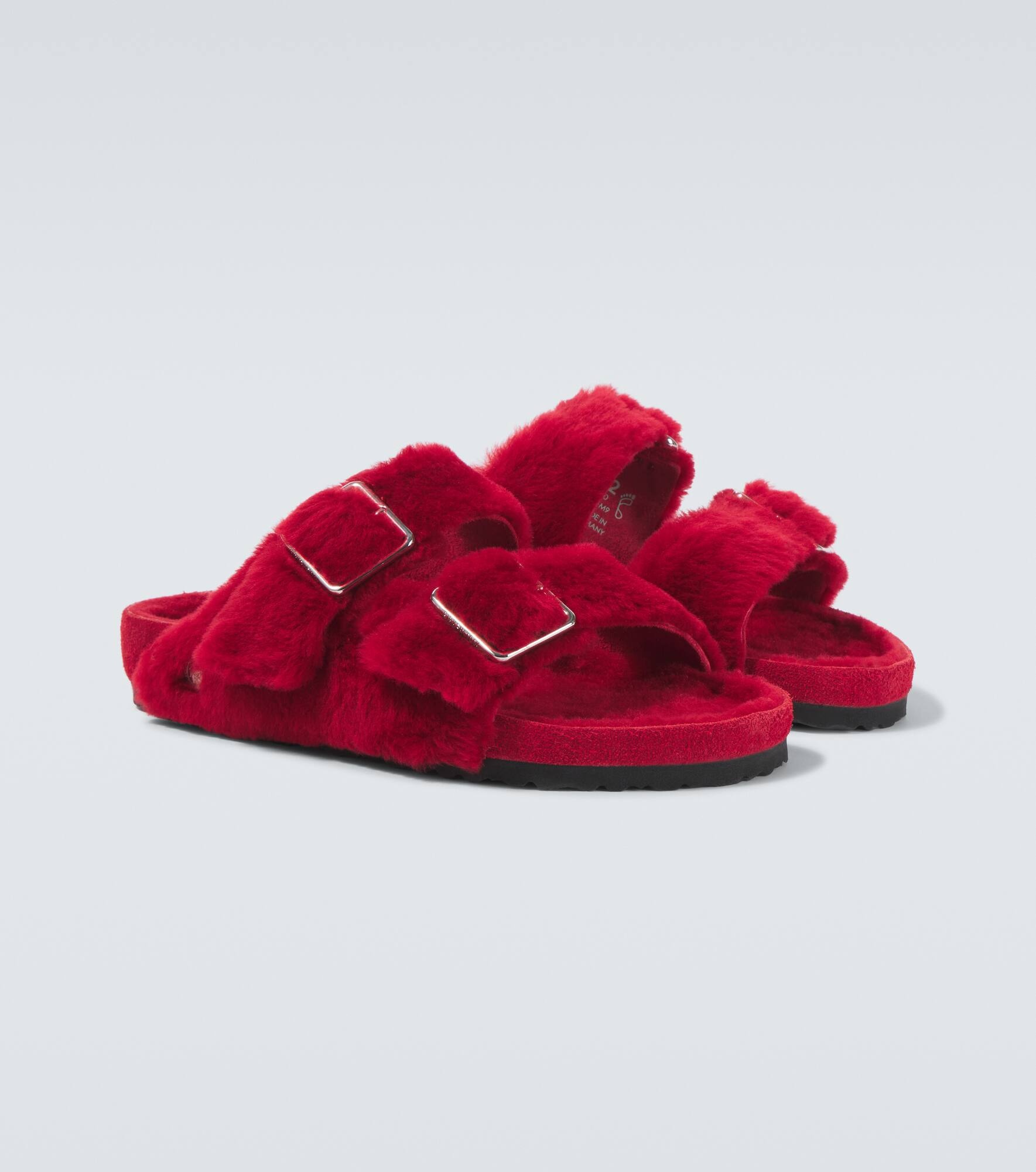 Arizona 1774 shearling-lined suede sandals - 5