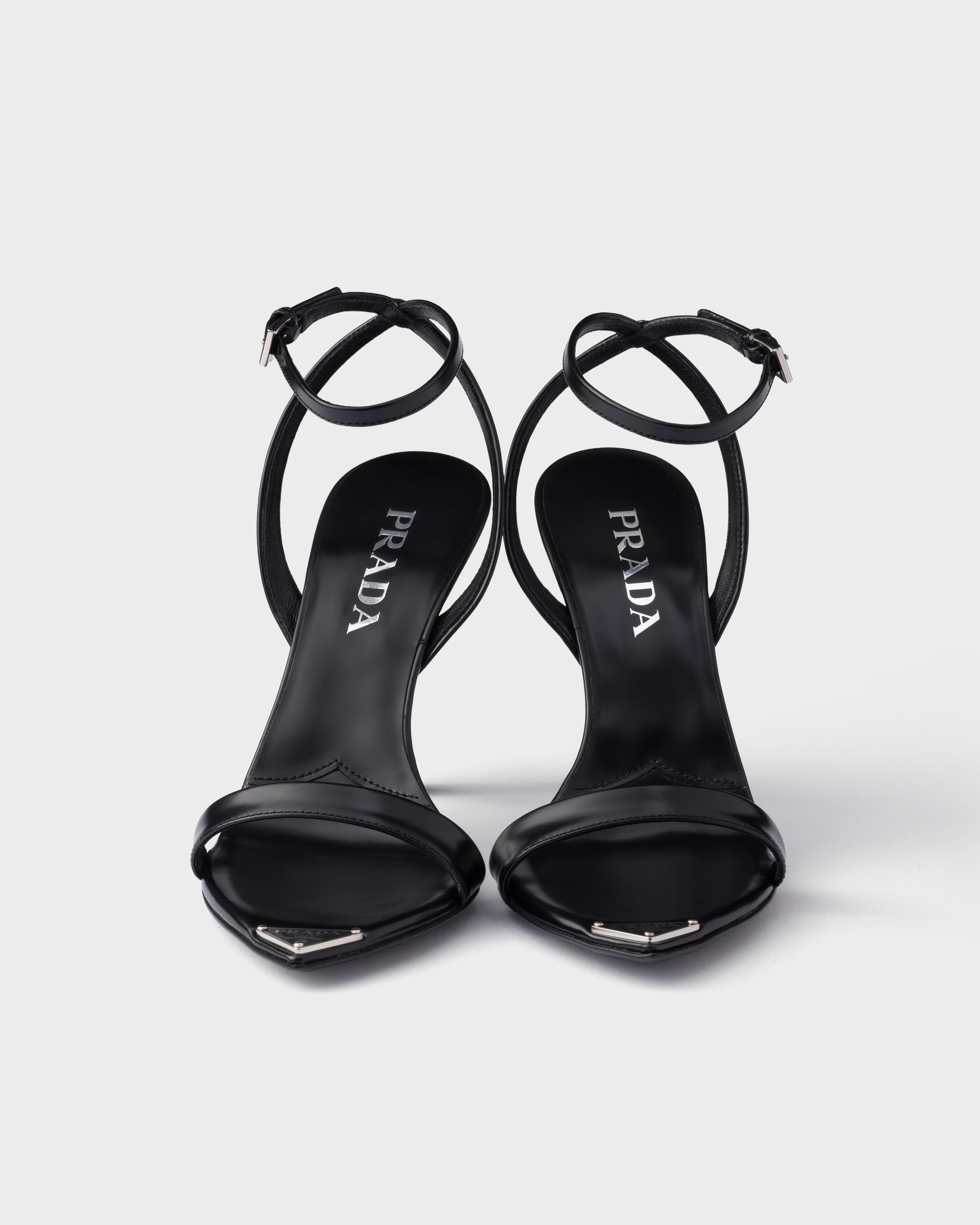 Brushed leather sandals - 5