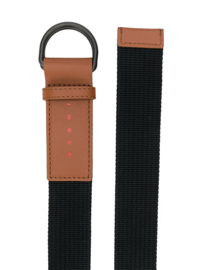 Marni logo patch belt outlook