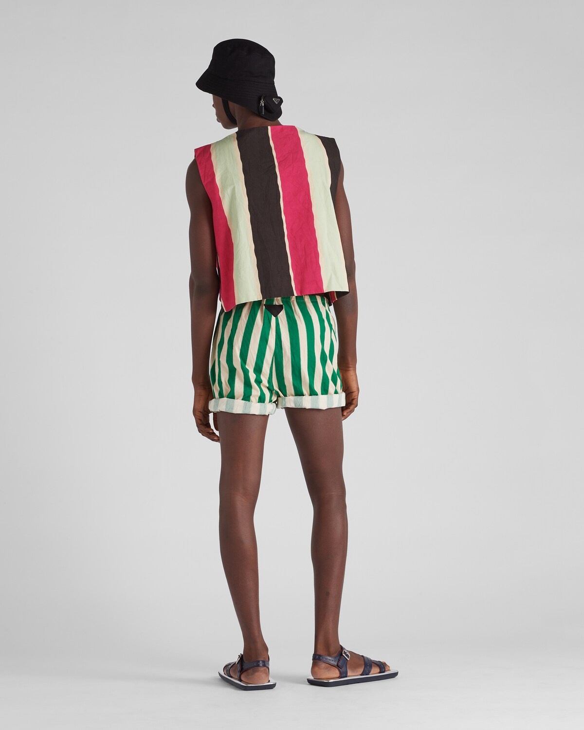 Printed cotton Bermuda shorts - 4