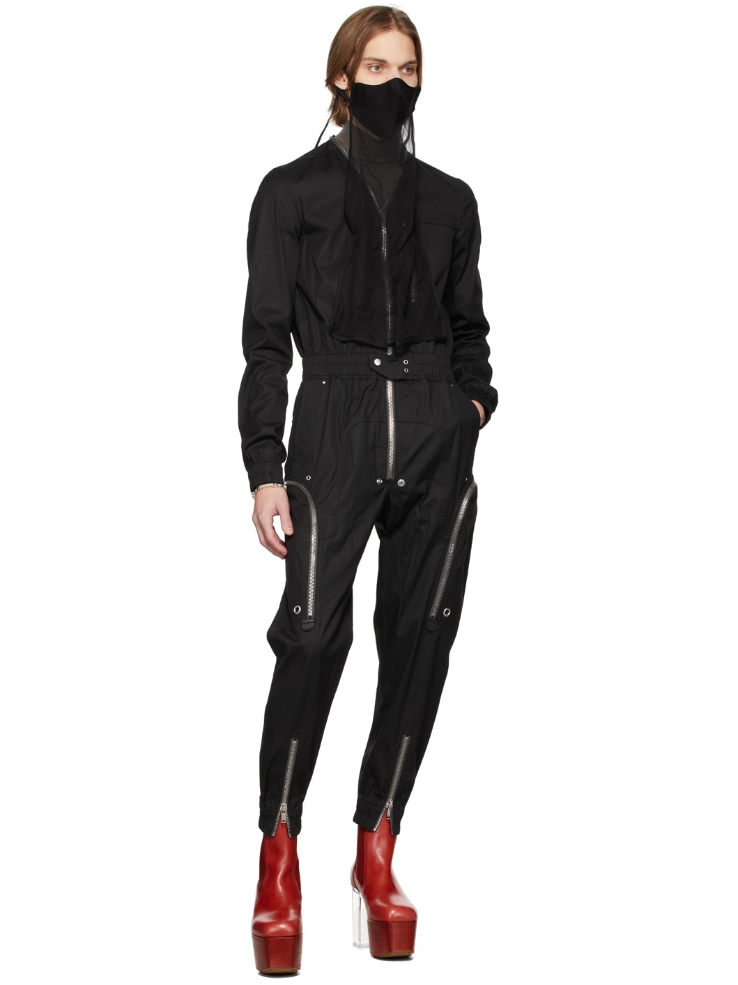 Black Bauhaus Larry Flightsuit - 4