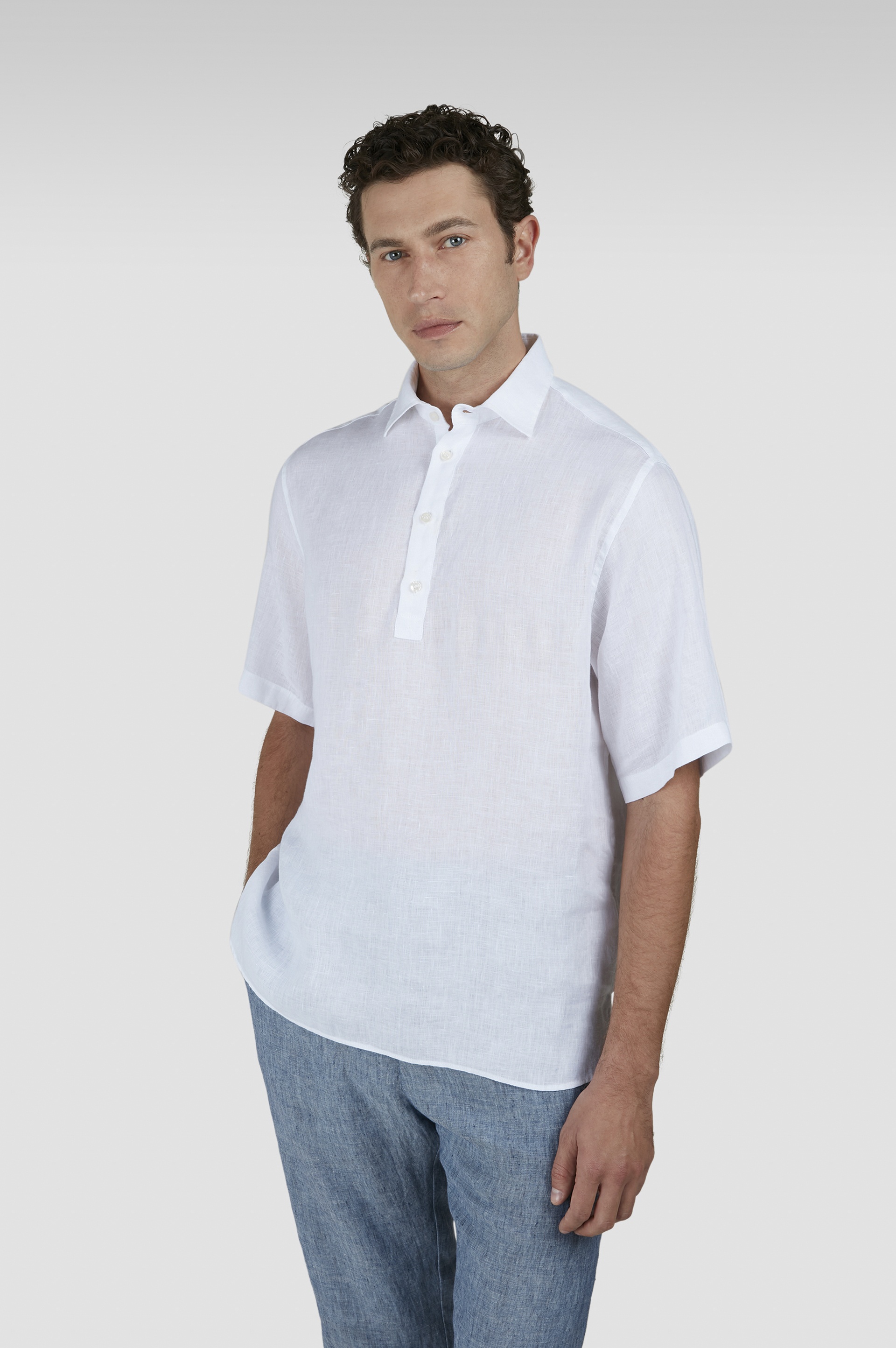LINEN POPOVER SHIRT - 6