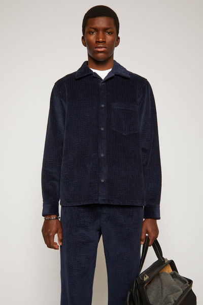 Acne Studios Corduroy shirt navy outlook