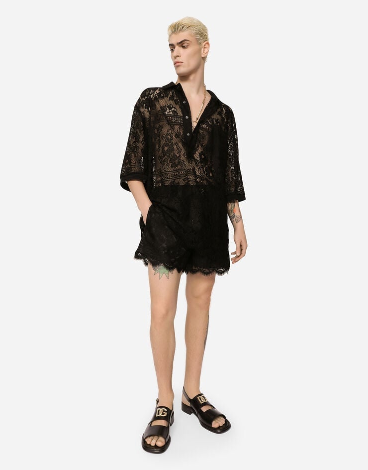 Lace jogging shorts - 5