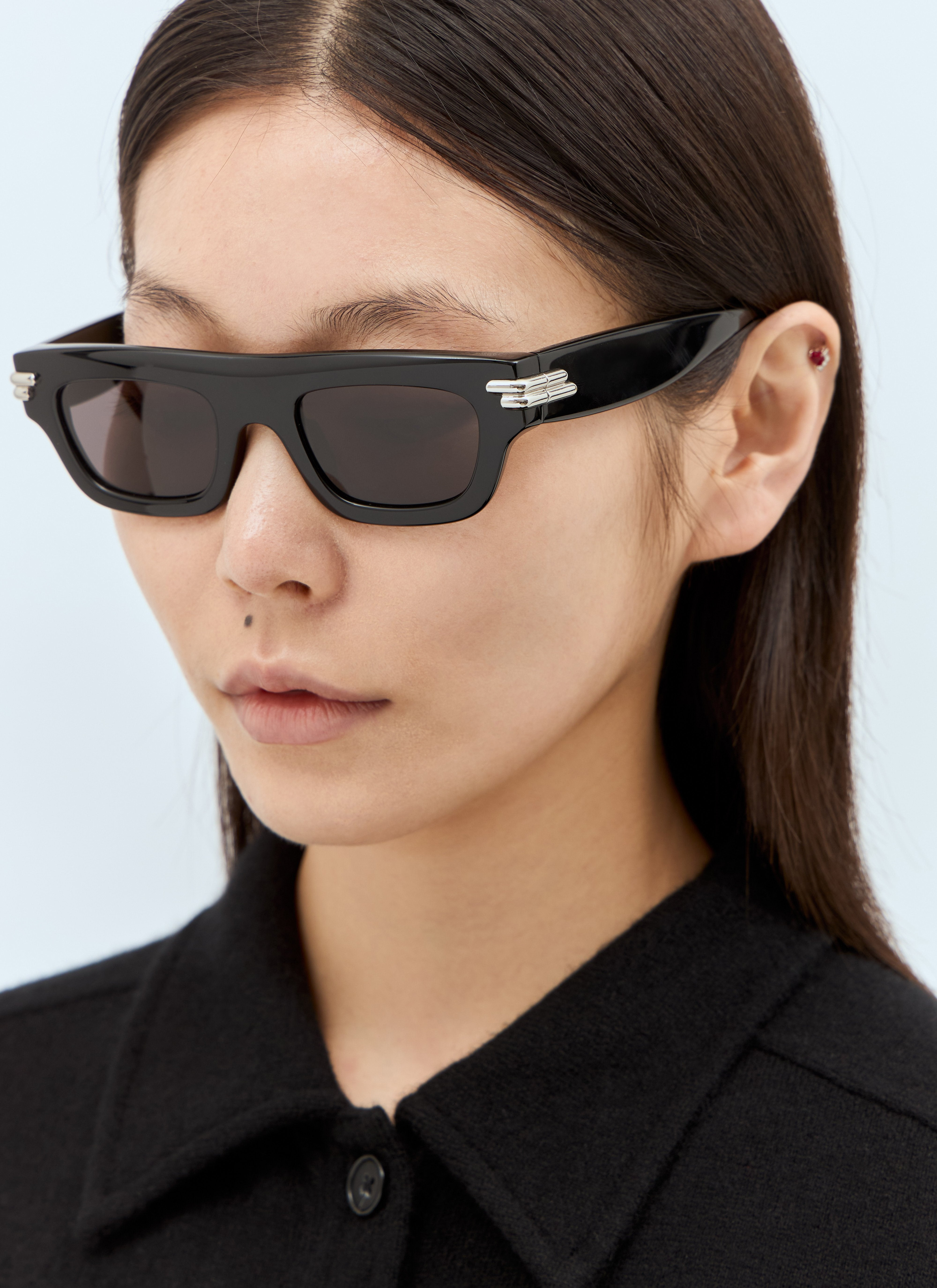 Bottega Veneta Men Mitre Square Sunglasses - 6
