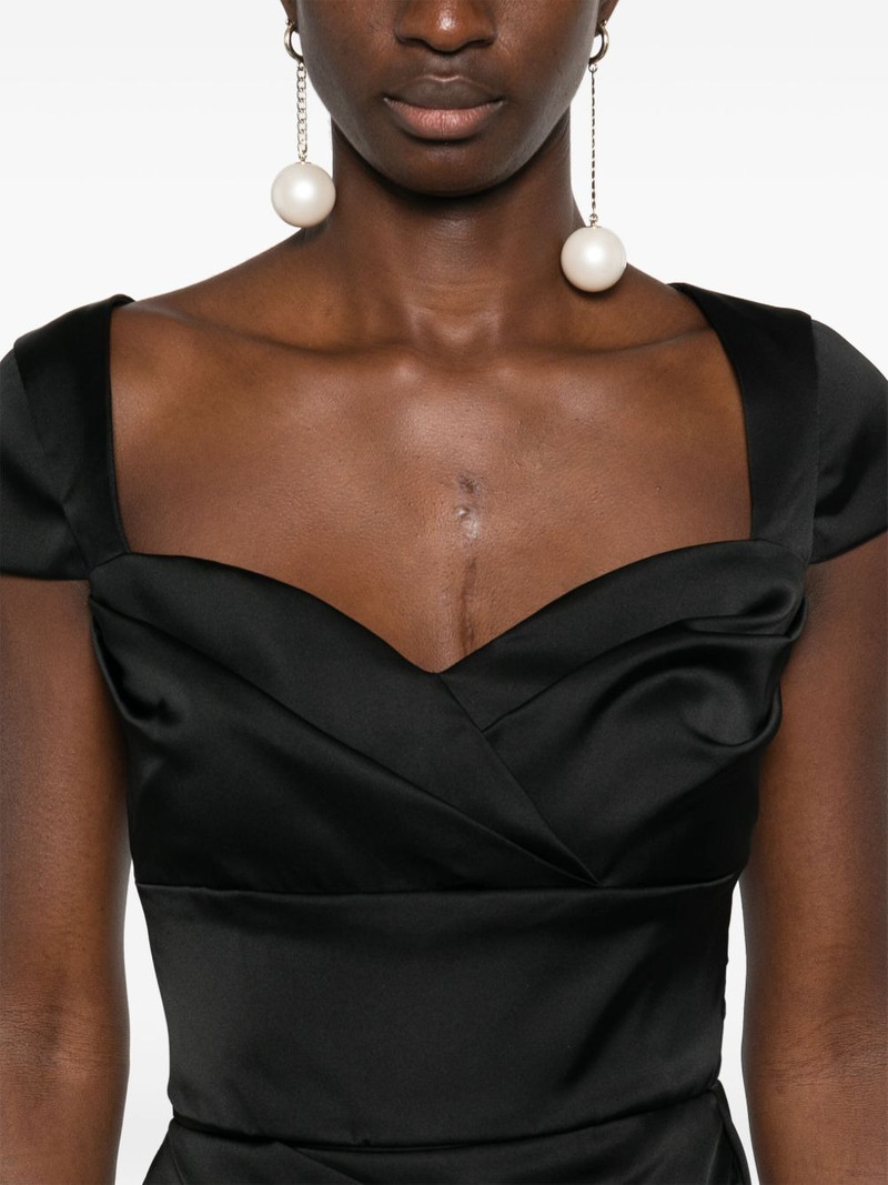 sweetheart pleat-detailing bodysuit 5