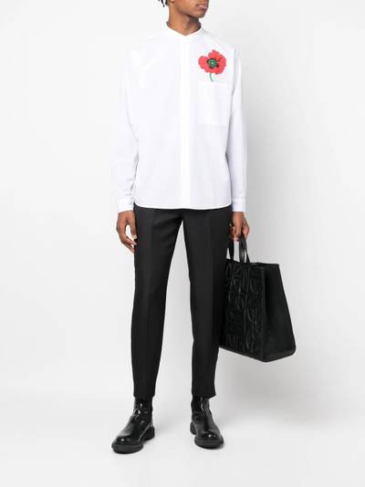 KENZO poppy print button-down shirt outlook