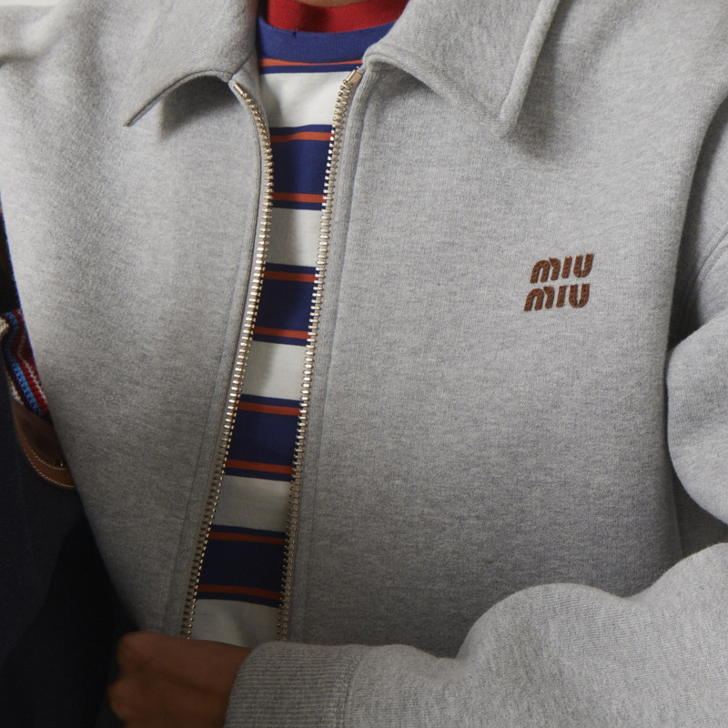 Jersey blouson jacket 5